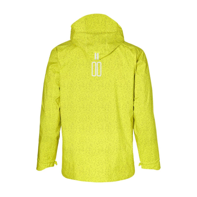 BASIL Veste De Pluie Pour Vélo Hommes Skane HiVis, Jaune Fluo 4 BASIL Veste De Pluie Pour Vélo Hommes Skane HiVis, Jaune Fluo – Image 2