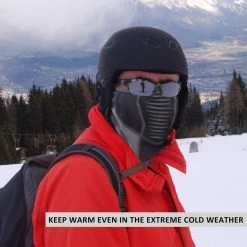 ROCKBROS Cagoule D'hiver Cagoule Chaude Pour Le Ski, Le Cyclisme Et La Moto Noir Gris -Fishing Shop cagoule dhiver cagoule chaude pour le ski le cyclisme et la moto noir gris 6