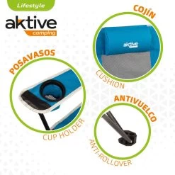 Chaise Longue Pliante De Camping Aktive -Fishing Shop chaise longue pliante de camping aktive 3