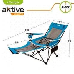 Chaise Longue Pliante De Camping Aktive -Fishing Shop chaise longue pliante de camping aktive 5
