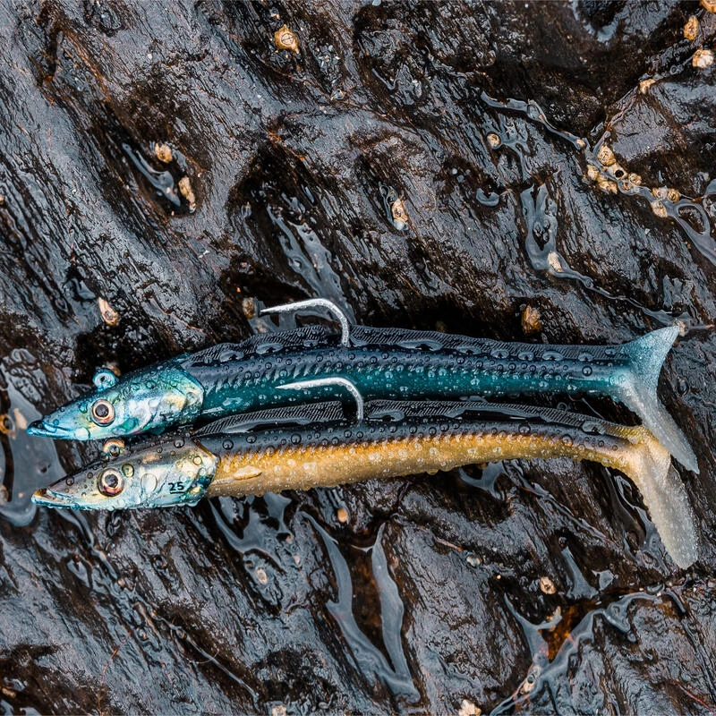 COMBO Leurres Souples Shad Lançon EELO 150 25g AYU/BLEU 6 COMBO Leurres Souples Shad Lançon EELO 150 25g AYU/BLEU – Image 4