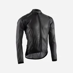Coupe Pluie Vélo Route Manches Longues Homme - Racer Ultralight Noir