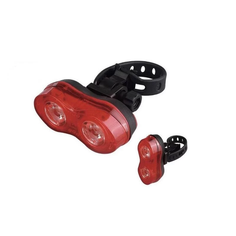 Feu Arrière De Vélo Rouge - 2 LEDs - Feu De Vélo + Piles 4 Feu Arrière De Vélo Rouge - 2 LEDs - Feu De Vélo + Piles – Image 2