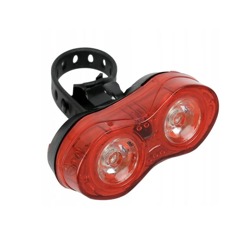 Feu Arrière De Vélo Rouge - 2 LEDs - Feu De Vélo + Piles 3 Feu Arrière De Vélo Rouge - 2 LEDs - Feu De Vélo + Piles