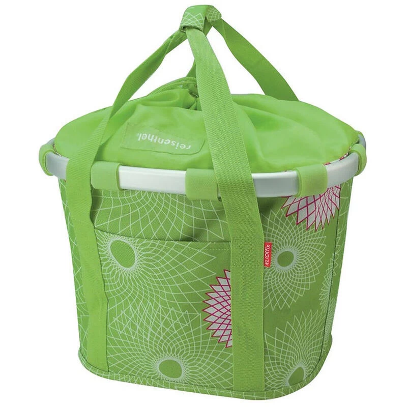 KLICKFIX Panier Pour Vélo Avant "Bike Basket" Lime/vert 3 KLICKFIX Panier Pour Vélo Avant "Bike Basket" Lime/vert
