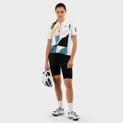 Maillot Vélo Manches Courtes Femme Cyclisme M2 Pinerolo Blanc -Fishing Shop maillot velo manches courtes femme cyclisme m2 pinerolo blanc 3