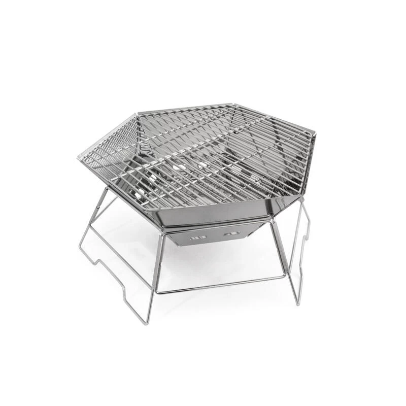 Origin Outdoors Hexagone - Gril Et Bol De Feu En Acier Inoxydable 4 Origin Outdoors Hexagone - Gril Et Bol De Feu En Acier Inoxydable – Image 2