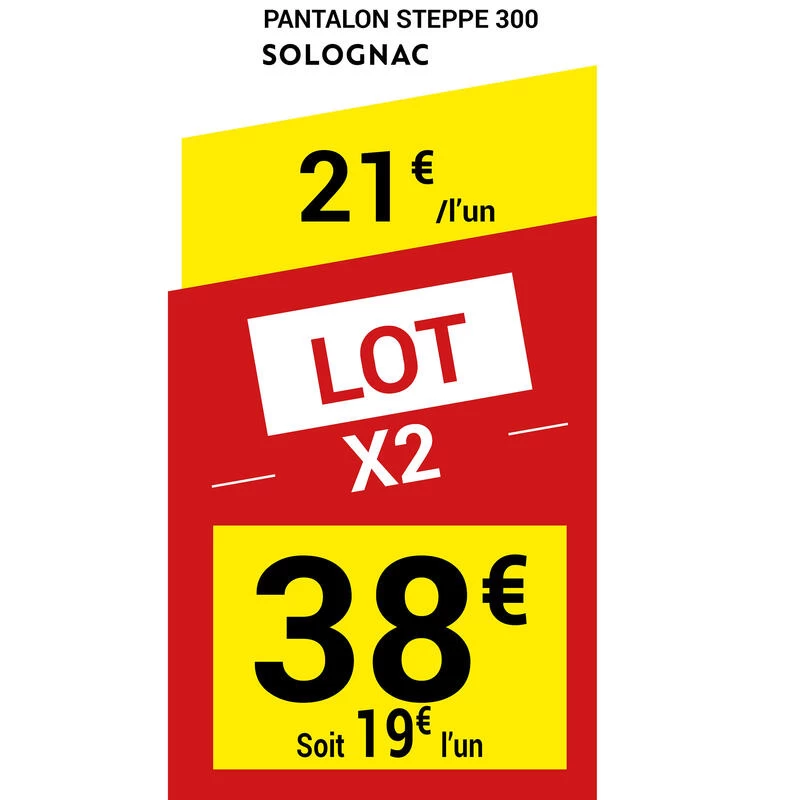 PANTALON CARGO RESISTANT STEPPE 300 VERT 4 PANTALON CARGO RESISTANT STEPPE 300 VERT â Image 2