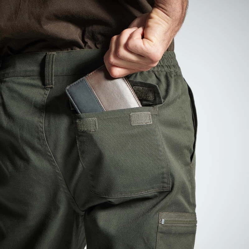 PANTALON CARGO RESISTANT STEPPE 300 VERT 9 PANTALON CARGO RESISTANT STEPPE 300 VERT â Image 7