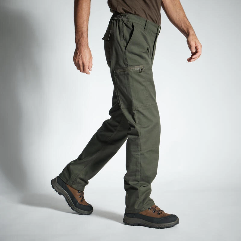 PANTALON CARGO RESISTANT STEPPE 300 VERT 11 PANTALON CARGO RESISTANT STEPPE 300 VERT â Image 9