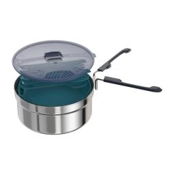 Quechua Popote Camp Du Randonneur MH100 Inox 2 Personnes (1,6L) -Fishing Shop popote camp du randonneur mh100 inox 2 personnes 16l 3