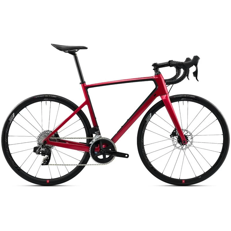Vélo De Route EDR CF SRAM Rival AXS Capteur De Puissance Rouge 3 Vélo De Route EDR CF SRAM Rival AXS Capteur De Puissance Rouge