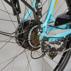 Vélo Ville électrique - NEOMOUV Sinapia Hydraulique - Turquoise -Fishing Shop velo ville electrique neomouv sinapia hydraulique turquoise 4