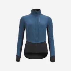 Veste Vélo Route Hiver Racer Femme Ardoise